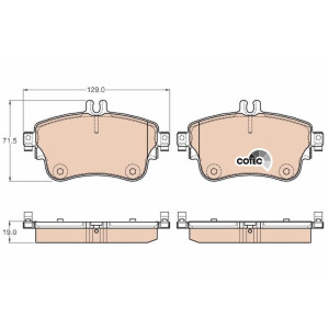 Brake Pad Set, disc brake TRW GDB1933