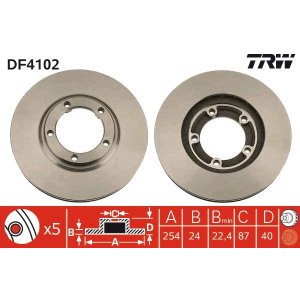 Brake Disc TRW DF4102