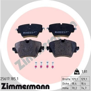 Brake Pad Set, disc brake ZIMMERMANN 25617.185.1