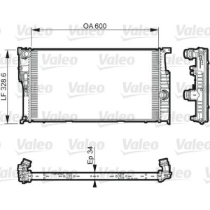 Radiator, engine cooling VALEO 735612