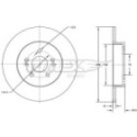 Тормозной диск TOMEX Brakes TX 73-05