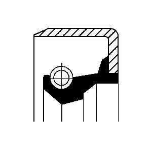 Shaft Seal, manual transmission CORTECO 12011487B