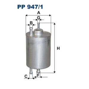 Polttoainesuodatin FILTRON PP 947/1