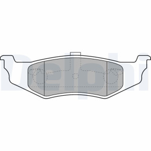 Brake Pad Set, disc brake DELPHI LP1515