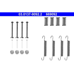 Accessory Kit, parking brake shoes ATE 03.0137-9092.2