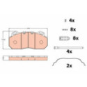 Brake Pad Set, disc brake TRW GDB5019