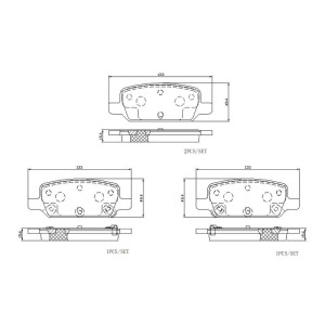 Комплект тормозных колодок, дисковый тормоз BREMBO P 09 027E