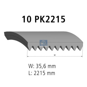V-Ribbed Belt DT Spare Parts 1.21865