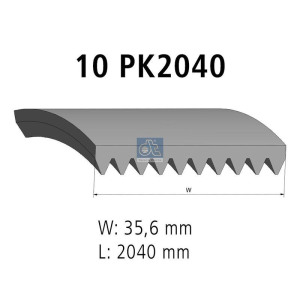 Поликлиновой ремень DT Spare Parts 1.21867