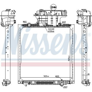 Radiaator,mootorijahutus NISSENS 62873