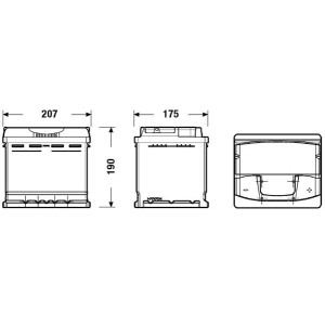 Starter Battery EXIDE EA530