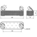 Oil Cooler, engine oil NRF 31039