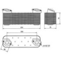 Oil Cooler, engine oil NRF 31049