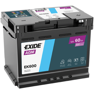 Стартерная аккумуляторная батарея EXIDE EK600