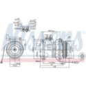 Compressor, air conditioning NISSENS 89414