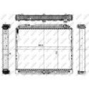Radiator, engine cooling NRF 56070