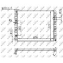 Radiator, engine cooling NRF 59147