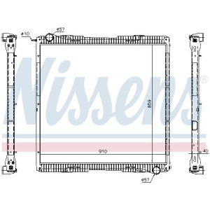 Radiator, engine cooling NISSENS 67292