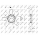 Fan Wheel, engine cooling NRF 49856