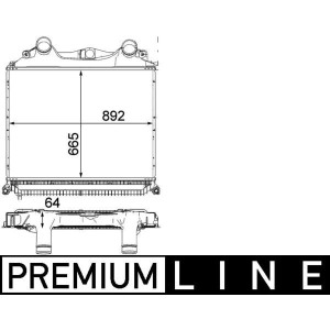 Kompressoriõhu radiaator MAHLE CI 121 000P