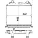 Kompressoriõhu radiaator MAHLE CI 121 000P