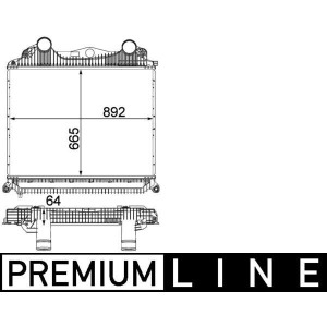 Kompressoriõhu radiaator MAHLE CI 123 000P