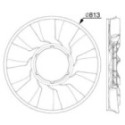 Fan Wheel, engine cooling MAHLE CFW 87 000P
