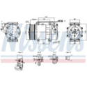 Kompressori, ilmastointilaite NISSENS 890945