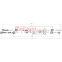 Cable Pull, manual transmission METZGER 3150299