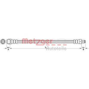Brake Hose METZGER 4110726
