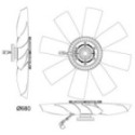 Fan, engine cooling MAHLE CFF 477 000P