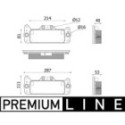 Oil Cooler, automatic transmission MAHLE CLC 222 000P