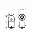 12V 5W Sokkel BA15s / R5W Numbri- ja parktule pirn