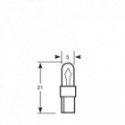 12V 0,5W Sokkle T5 / Kw2x4,6d HALL