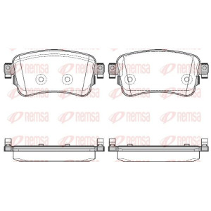 Brake Pad Set, disc brake REMSA 1720.00
