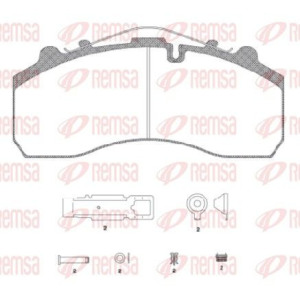 Brake Pad Set, disc brake REMSA JCA 637.20
