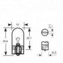 12V 5W Sokkel T10 / W5W LONGLIFE