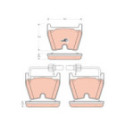 Brake Pad Set, disc brake TRW GDB1688