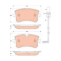 Brake Pad Set, disc brake TRW GDB1866