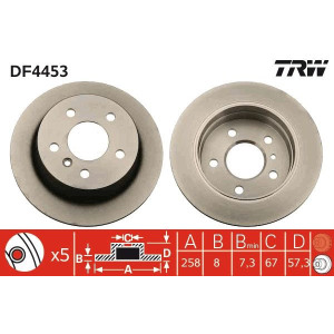 Jarrulevy TRW DF4453