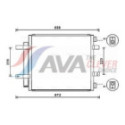 Конденсатор, кондиционер AVA QUALITY COOLING JR5053D