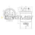 Kütusefilter BREMSI FE0809