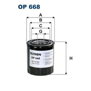 Фильтр, система рабочей гидравлики FILTRON OP 668