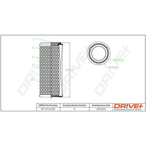 Ilmansuodatin Dr!ve+ DP1110.10.0740