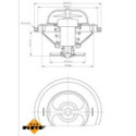 Thermostat, coolant NRF 725096