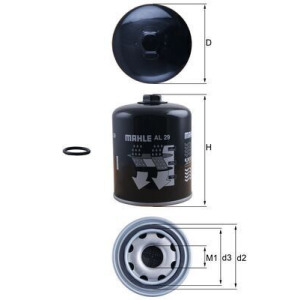 Air Dryer Cartridge, compressed-air system MAHLE AL 29