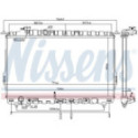 Radiator, engine cooling NISSENS 67028