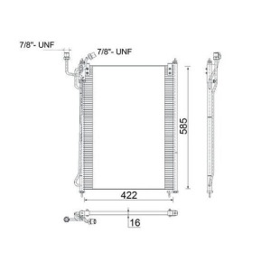 Kondensaator,kliimaseade MAHLE AC 285 000S