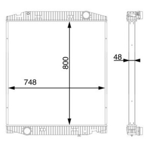 Radiaator,mootorijahutus MAHLE CR 113 000S