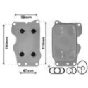 Oil Cooler, engine oil VAN WEZEL 09013701